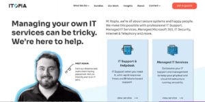 Itopia Main Banner - Manage Your Own IT Services